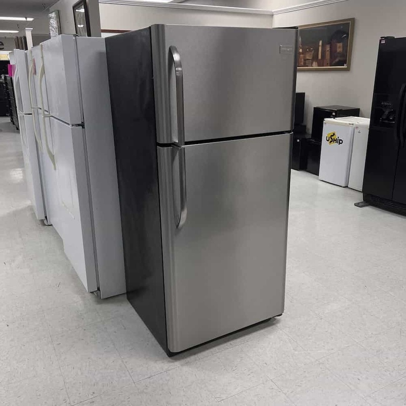 30″ Wide Frigidaire Stainless Steel Top Freezer Refrigerator Office Furniture Liquidations