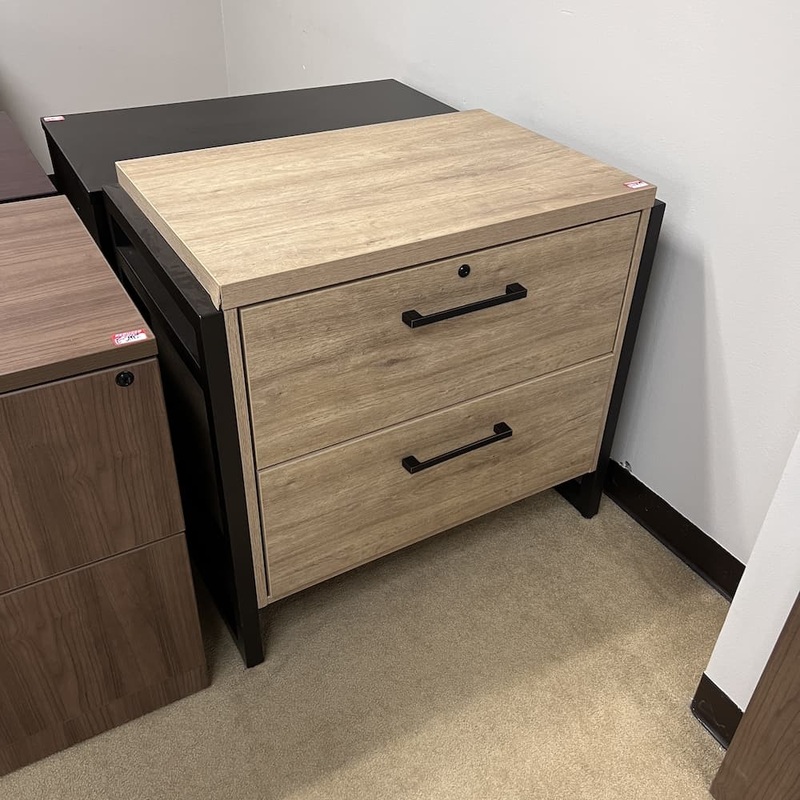 34″ W x 31″ H Artisan Collection Natural Wood Executive 2 Drawer Lateral Office Furniture Liquidations