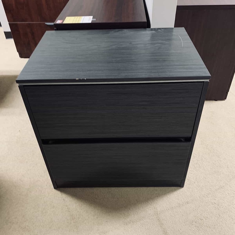 35.5 Wide Grey Modern Lateral 2 Drawer File Office Furniture Liquidations