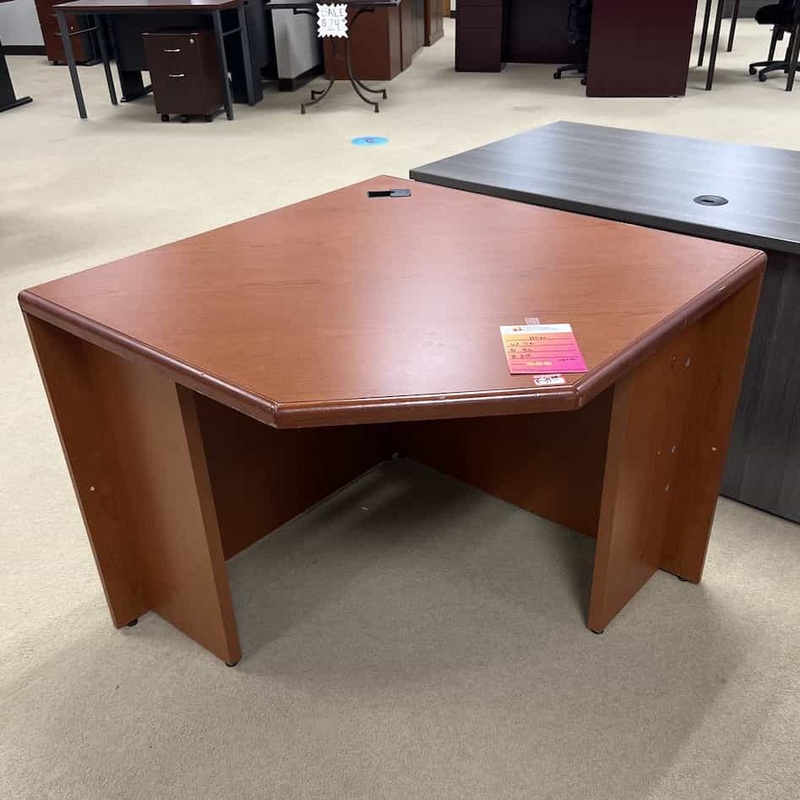 36″ Cherry Corner Desk Shell Office Furniture Liquidations