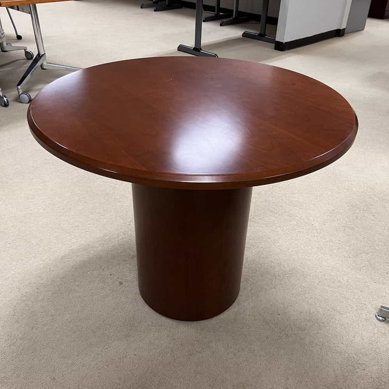 36″ Wide Cherry Round Bread Room Table Office Furniture Liquidations