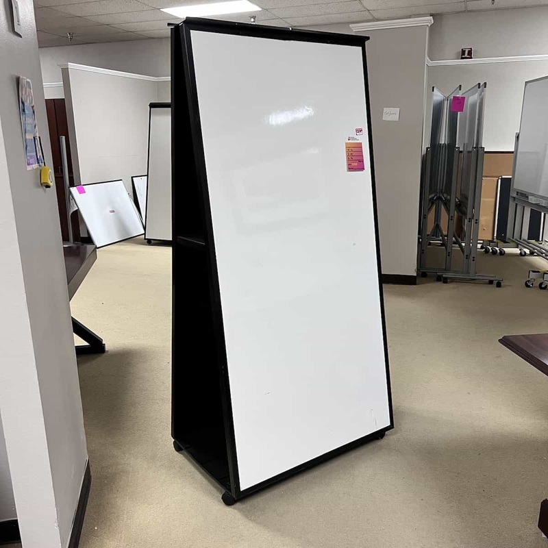 36″ Wide White/Black Dry Erase A Frame Easel Office Furniture Liquidations