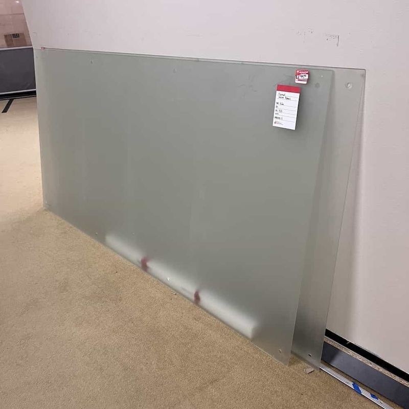 4 Ft x 8 Ft Green Frosted Translucent Glass Dry Erase Board Office Furniture Liquidations