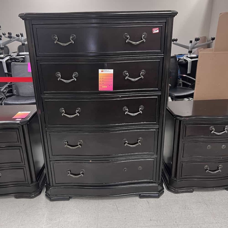 41″ Espresso Traditional 5 Drawer Dresser Office Furniture Liquidations