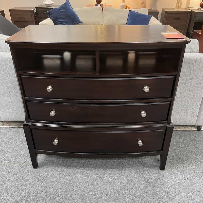 41″ Espresso Transitional 5 Drawer Dresser Office Furniture Liquidations