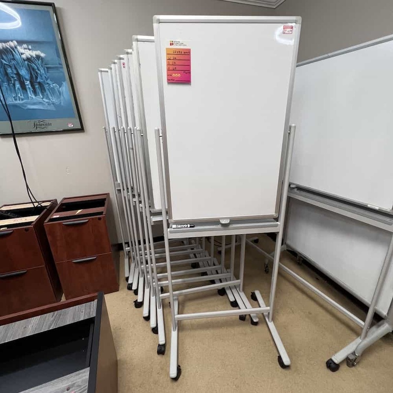 22″ x 33″ White Rolling Dry Erase Board Office Furniture Liquidations