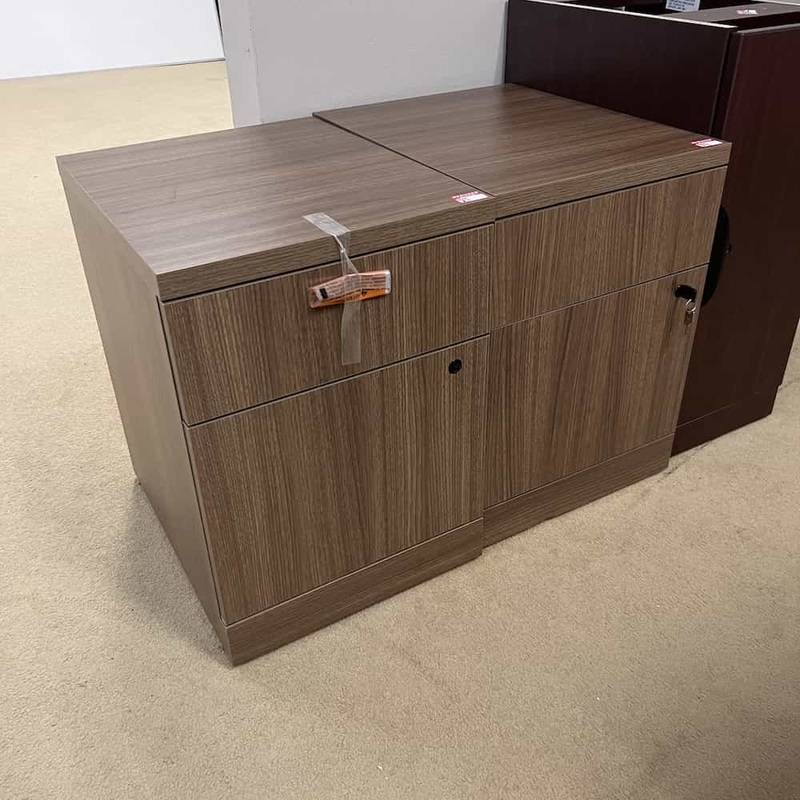 23″ High Walnut Laminate Vertical File – Box/File Office Furniture Liquidations
