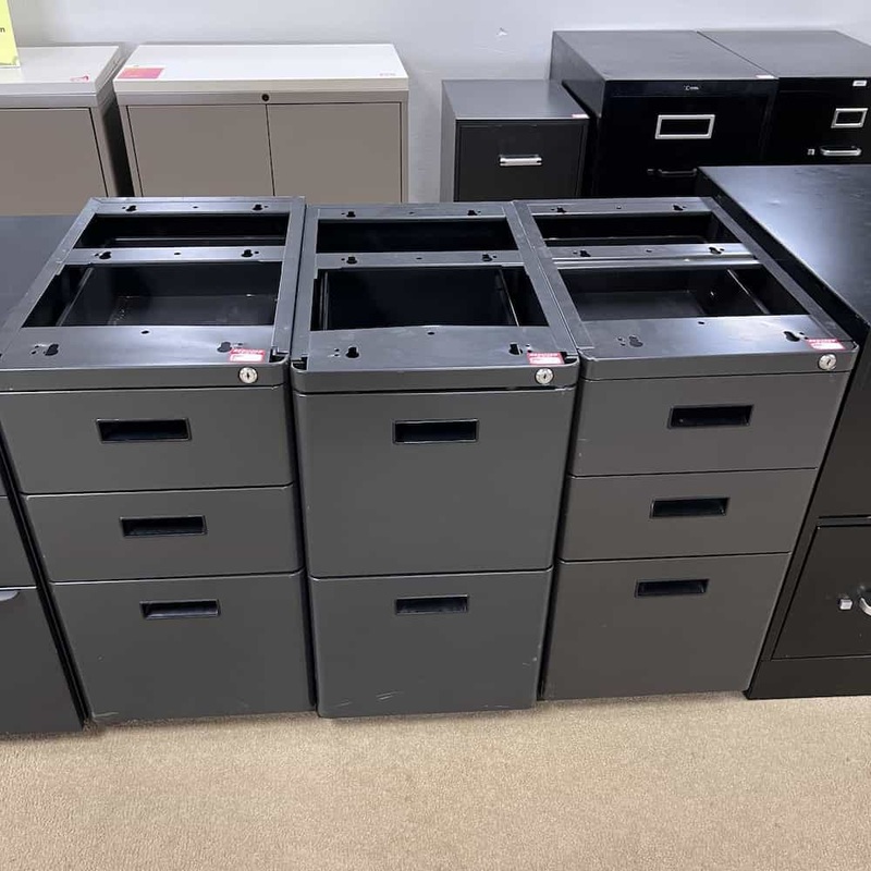 28″ High Grey Metal Vertical File – Under Desk Office Furniture Liquidations
