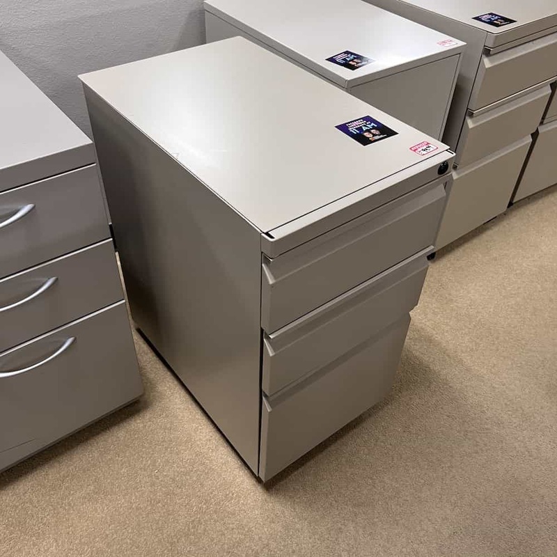 28″ High Hon Tan Metal Rolling Vertical File Office Furniture Liquidations