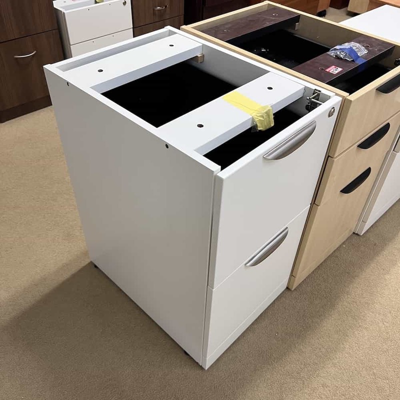 28″ High White and Black Vertical File – File/File Office Furniture Liquidations