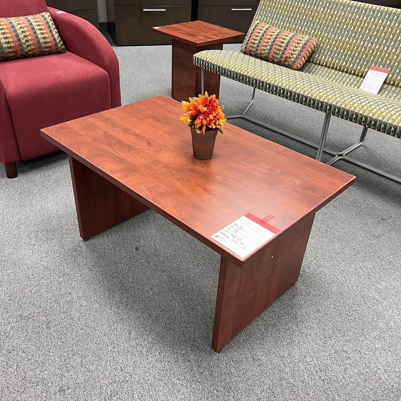 36″ x 22″ Cherry Laminate Rectangle Coffee Table Office Furniture Liquidations