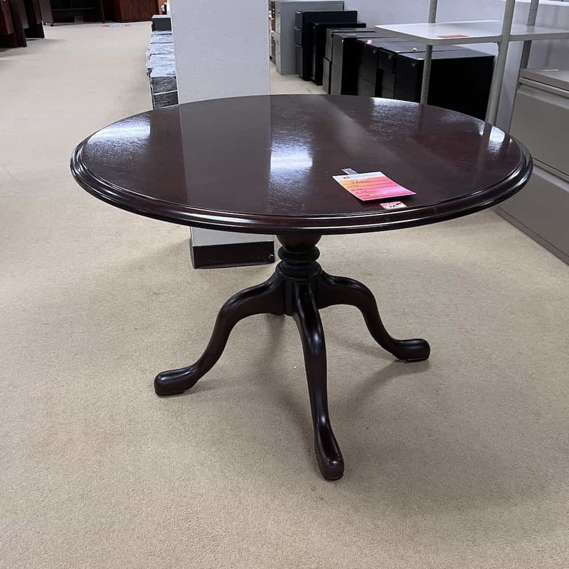 42″ Paoli Mahogany Traditional Round Break Room Table Office Furniture Liquidations