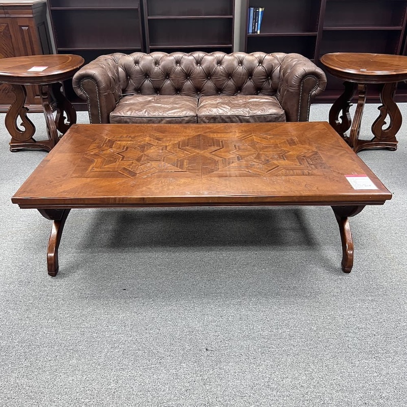 65″ x 40″ Vere Antichita Traditional Rectangle Executive Coffee Table Office Furniture Liquidations
