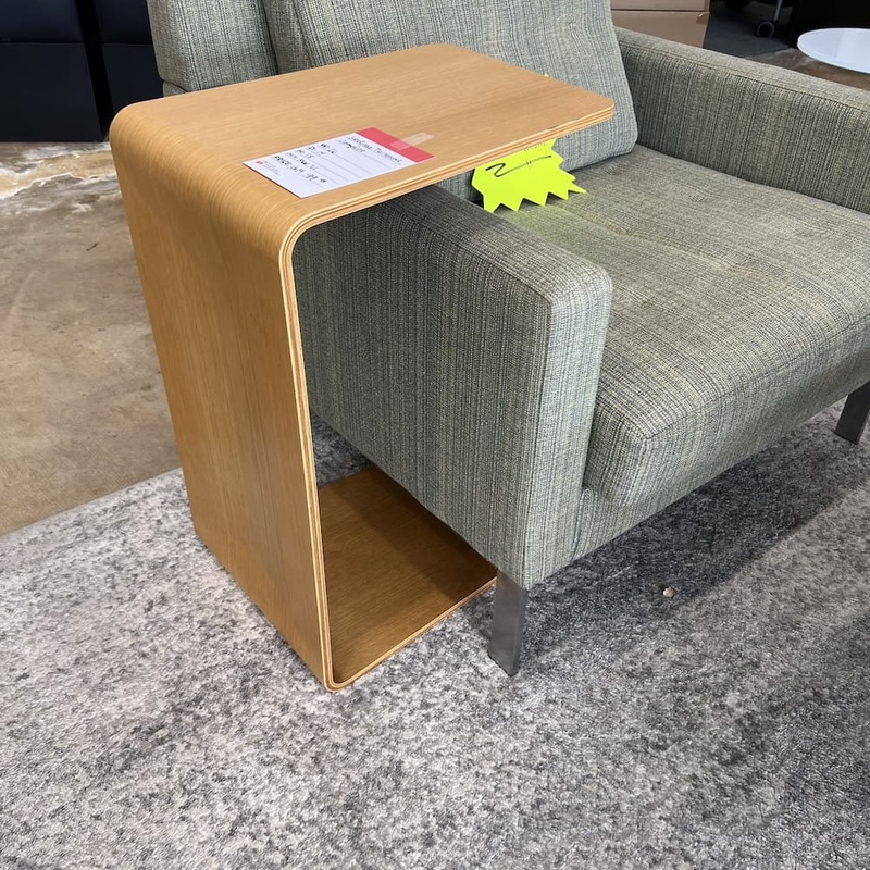 26″ x 14″ Steelcase Turnstone Natural Oak Wood Campfire Personal Side Table Office Furniture Liquidations