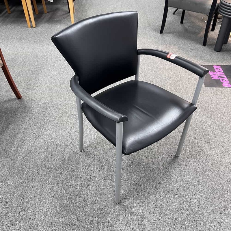 Jofco Black and Grey Office Guest Chair Office Furniture Liquidations