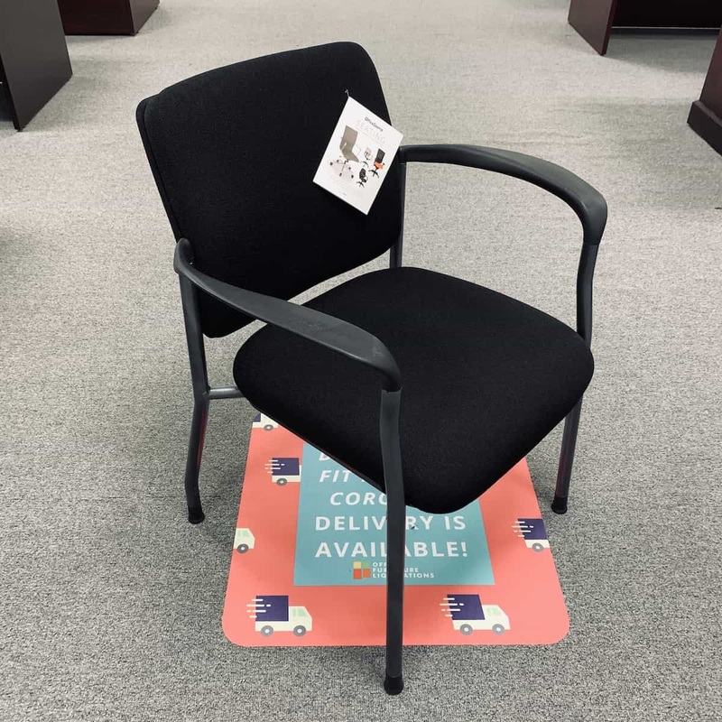 New – Advanced Black Stacking Chair Office Furniture Liquidations