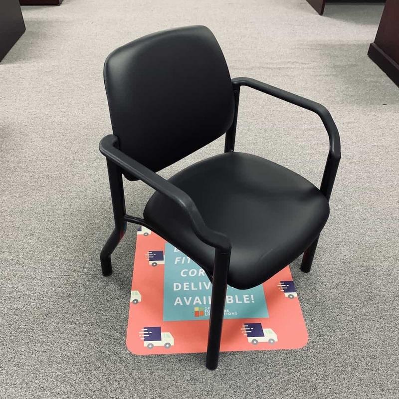 New – Big and Tall Antimicrobial Guest Chair, Grey or Black Office Furniture Liquidations