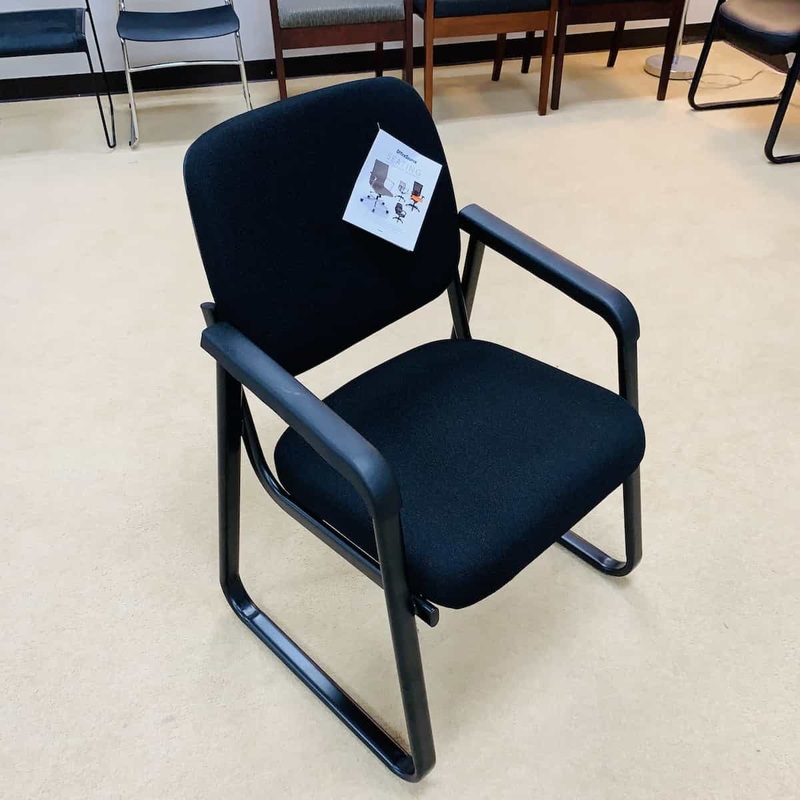 New – Value Upholstery Guest Sled Chair – Black or Navy Office Furniture Liquidations