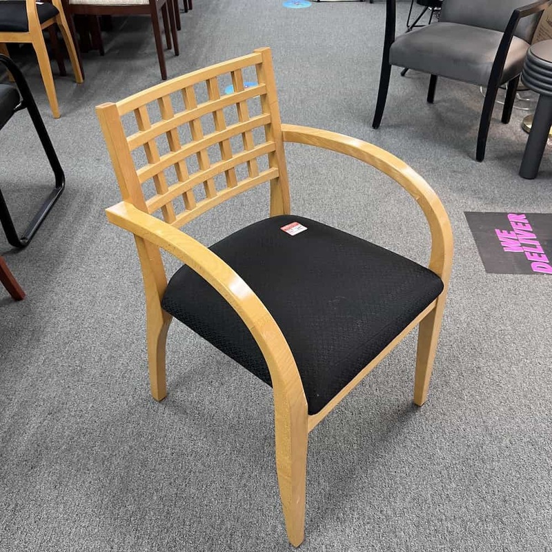 Office Star Maple and Black Office Guest Chair Office Furniture Liquidations