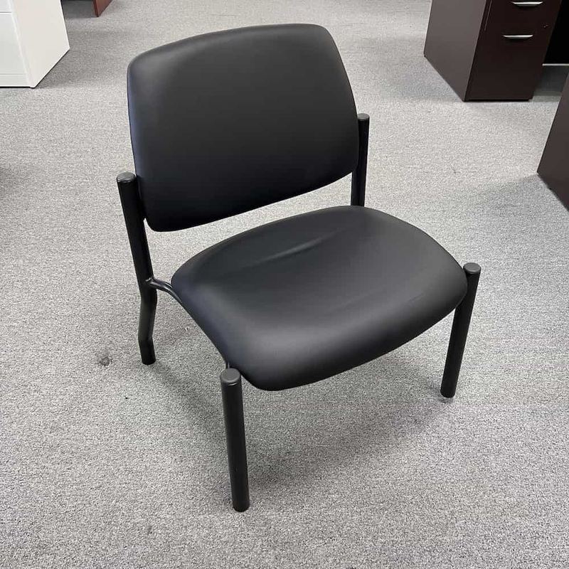 Officesource Heavy Duty Bariatric Waiting Room Chair, Black Office Furniture Liquidations