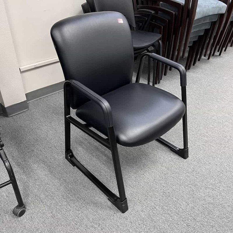 Safco Heavy Duty Bariatric Waiting Room Chair, Black Vinyl Office Furniture Liquidations