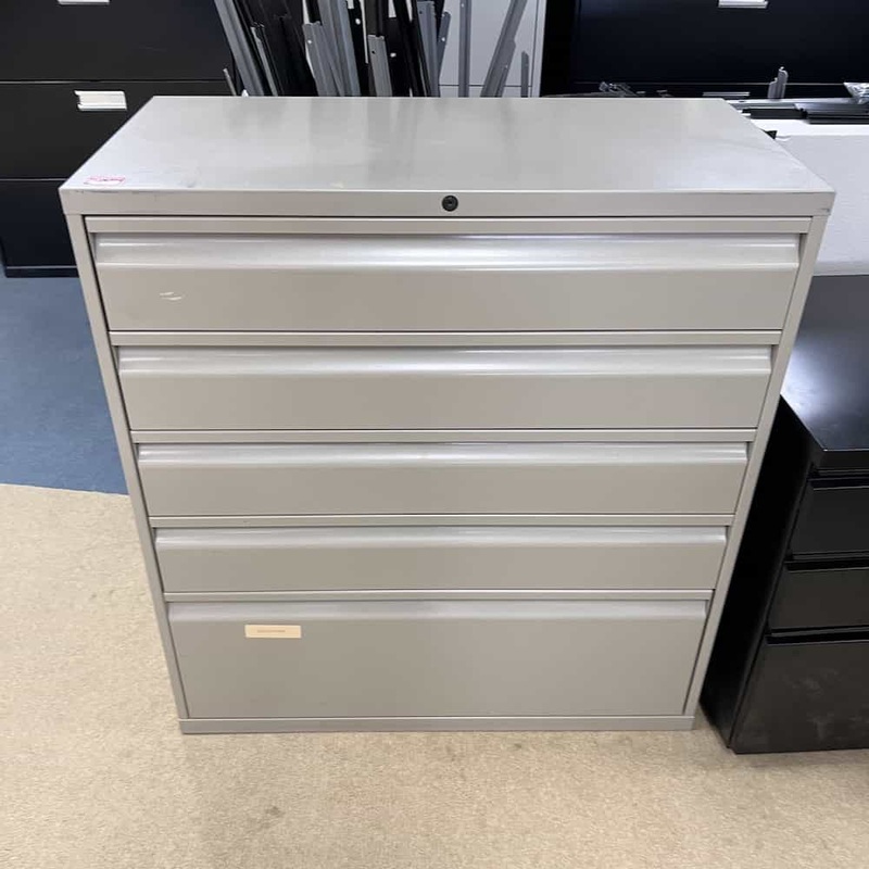 39″ High Knoll Tan Metal Box File Lateral File Cabinet Office Furniture Liquidations