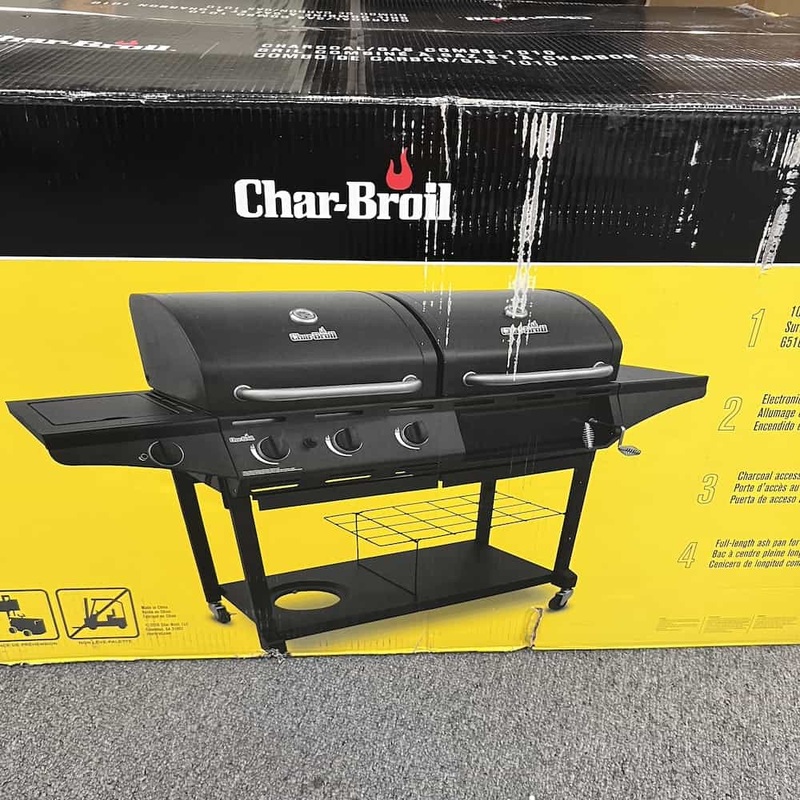 Char-Broil 1010 Charcoal Gas Deluxe Combo Grill Office Furniture Liquidations