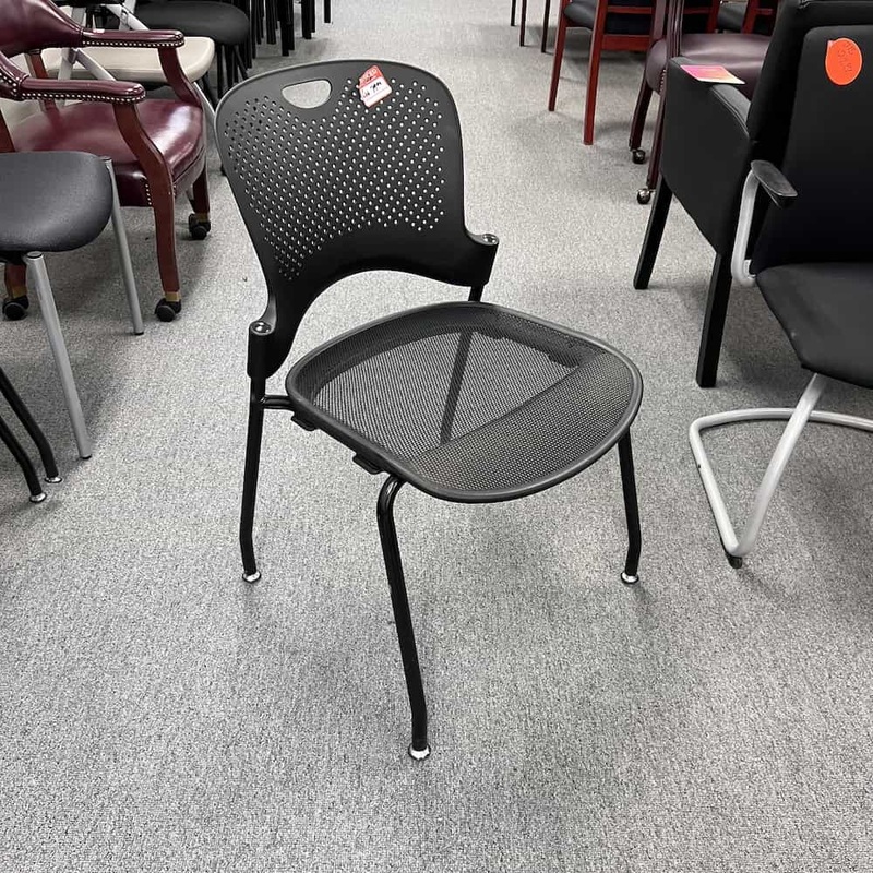 Herman Miller Caper Dark Grey Stacking Chair with Flexnet Seat Office Furniture Liquidations