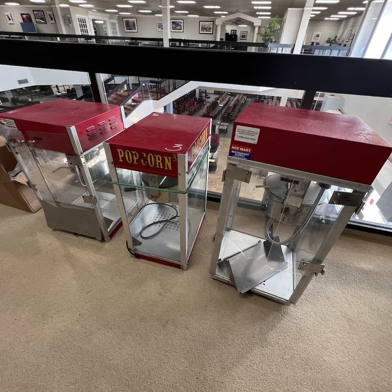 Red Table Top Popcorn Machine Office Furniture Liquidations