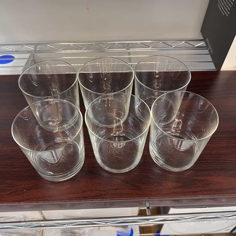 Set of 6 – Williams Sonoma Open Kitchen Short Tumbler Drinking Glasses Office Furniture Liquidations