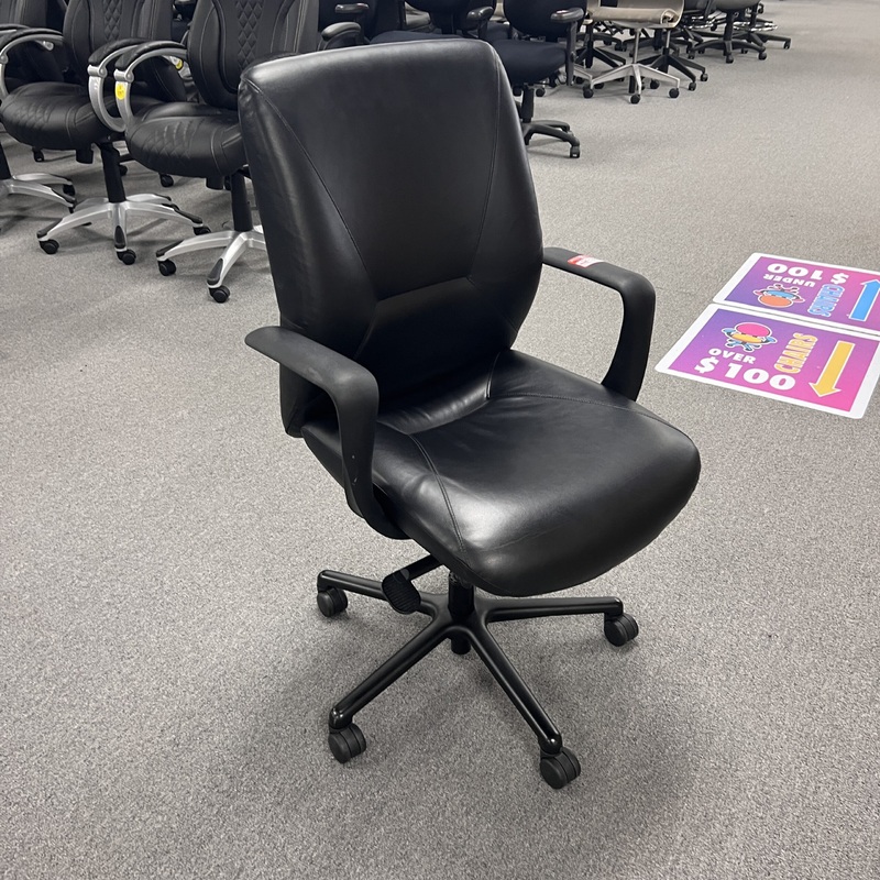 Keilhauer Black Leather Office Conference Chair Office Furniture Liquidations