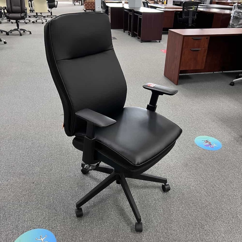 Lorell Premium Black Contemporary Executive Chair Office Furniture Liquidations