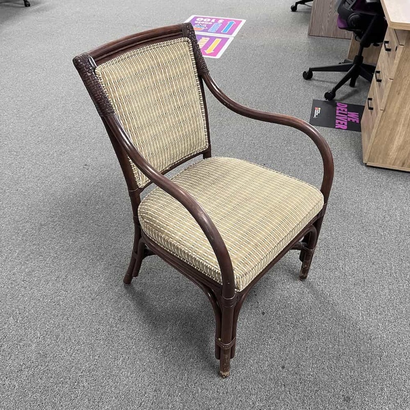 Shafer Tan and Bamboo Tiki Guest Chair Office Furniture Liquidations