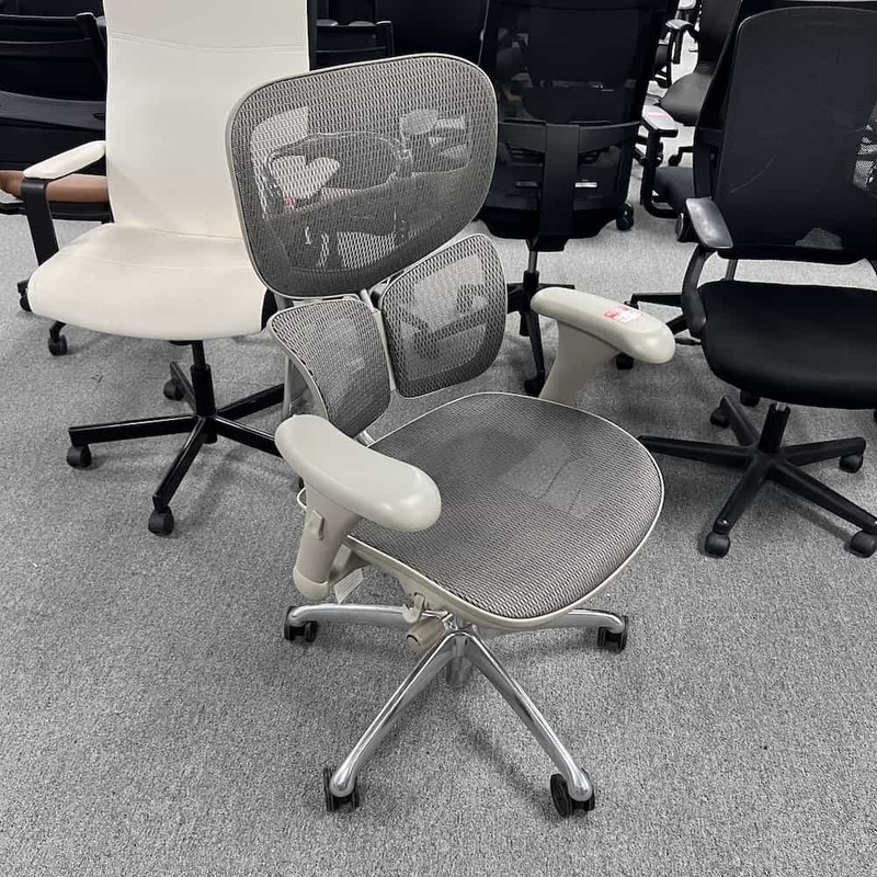 WorkPro 767E Grey Mesh Commerical MidBack Task Chair Office Furniture Liquidations