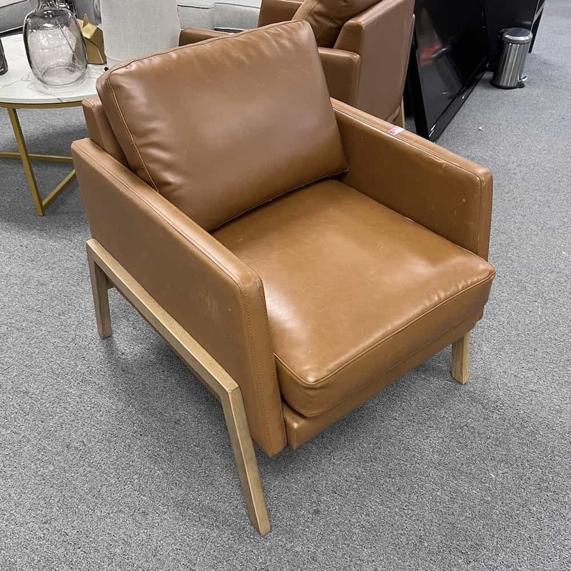 Camel Brown Contemporary Lounge Chair Office Furniture Liquidations