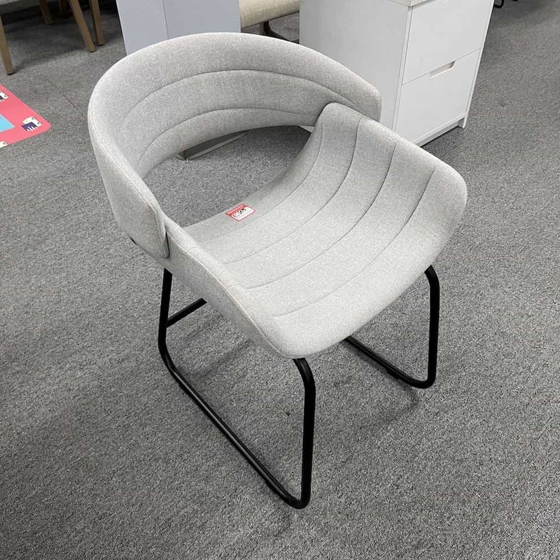 Grey and Black Modern Studio Chair Office Furniture Liquidations