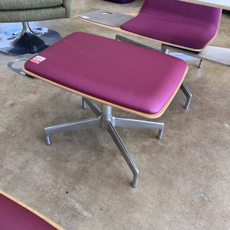 Haworth Harbor Work / Lounge Swivel Ottoman with Retractable Drink Holder Office Furniture Liquidations