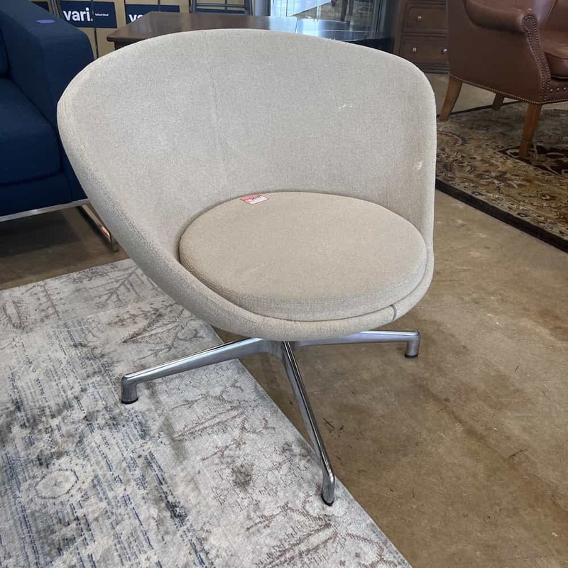 Keilhauer Oatmeal Modern Bucket Swivel Chair Office Furniture Liquidations