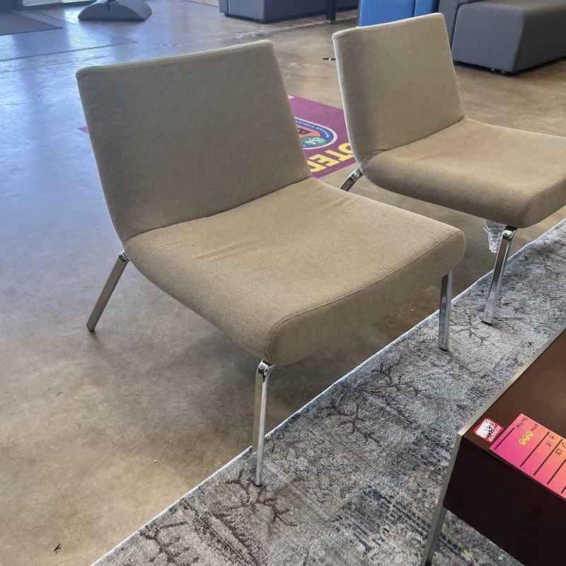 Keilhauer Oatmeal Modern Lounge Chair Office Furniture Liquidations