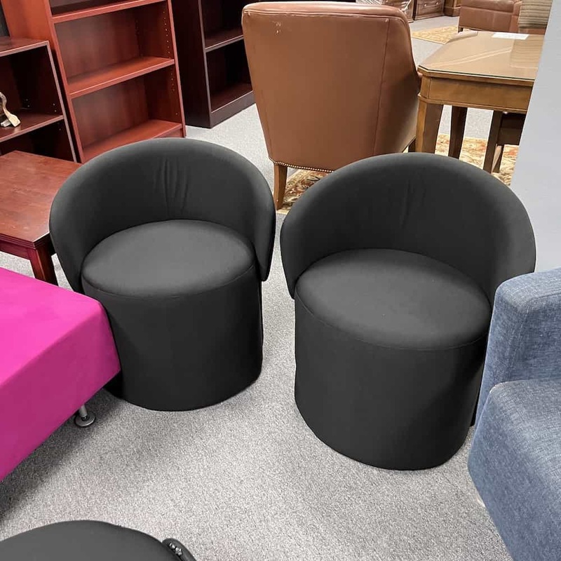 New – Black Flip Ottoman Chair Office Furniture Liquidations
