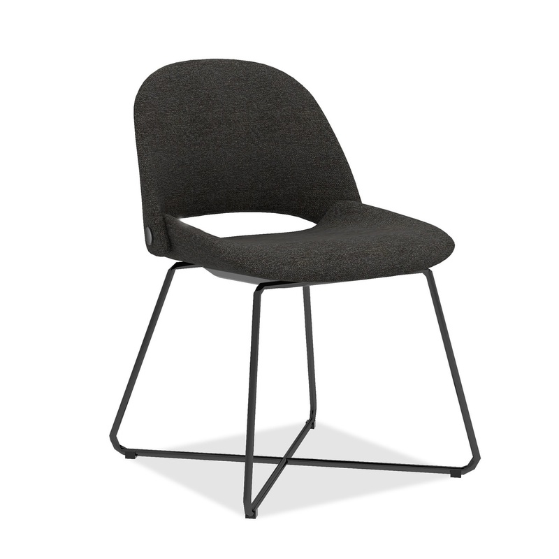 NEW – Jola Collection Asphalt Grey Modern Bucket Chair Office Furniture Liquidations
