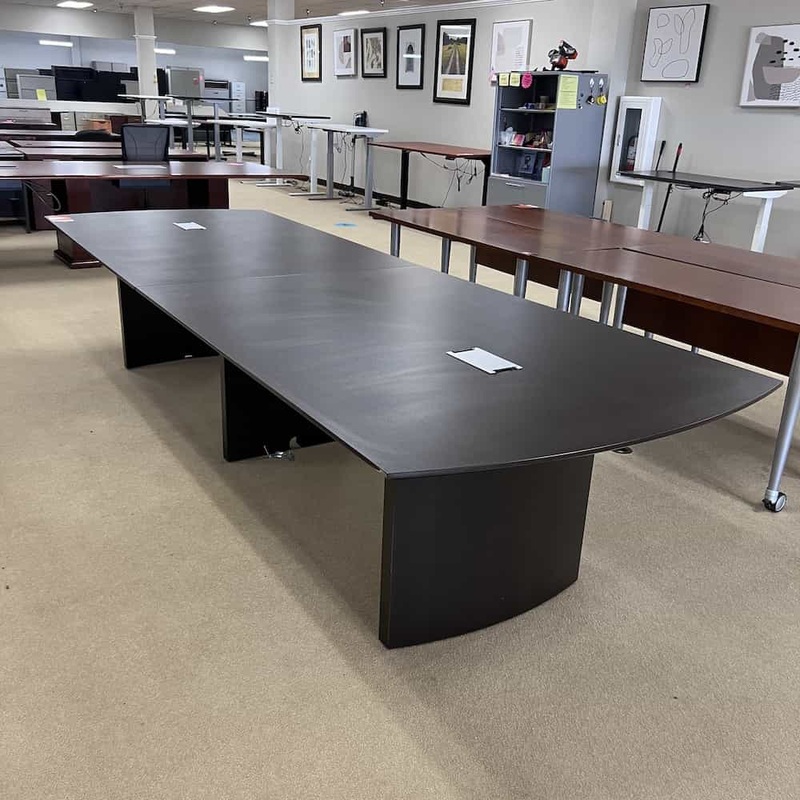 12 Ft Safco Espresso Rectangle Conference Table Office Furniture Liquidations