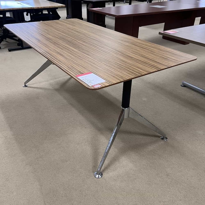 6 Ft Jesper Walnut Laminate Modern Rectangle Conference Table Office Furniture Liquidations