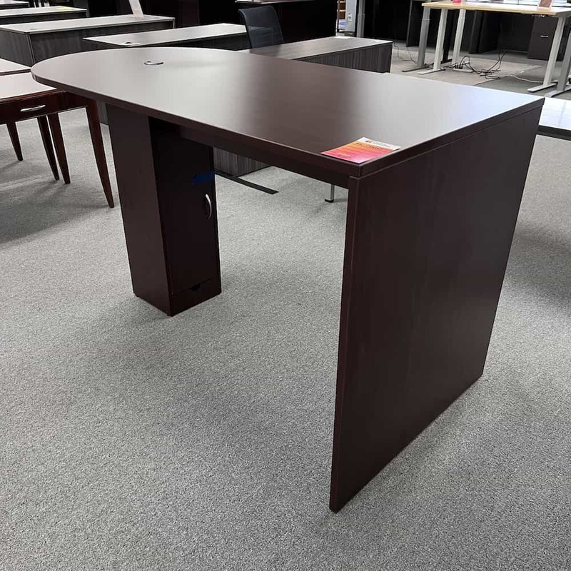 6 Ft Mahogany Laminate Bullet Nose Collaboration Conference Table Office Furniture Liquidations