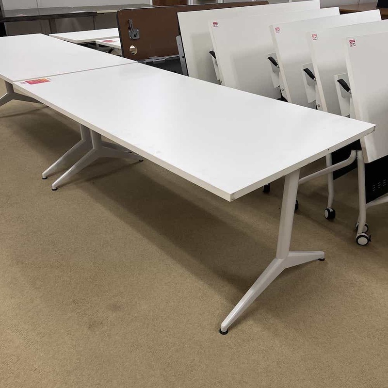 72″ (6 Ft) Allsteel White Training Table Office Furniture Liquidations