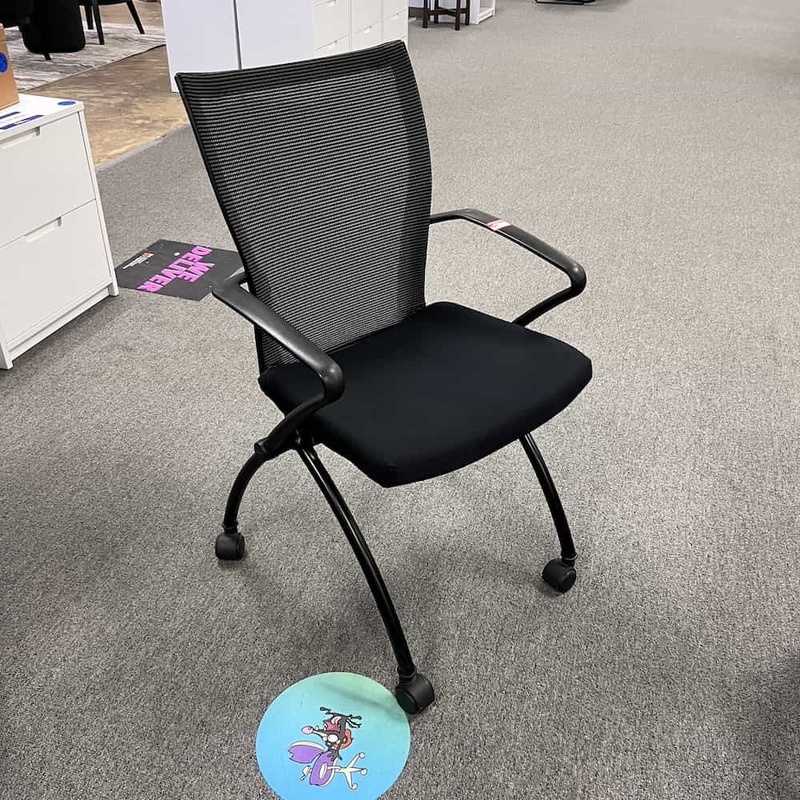 Haworth Black Mesh Back X99 Nesting Conference Chair Office Furniture Liquidations