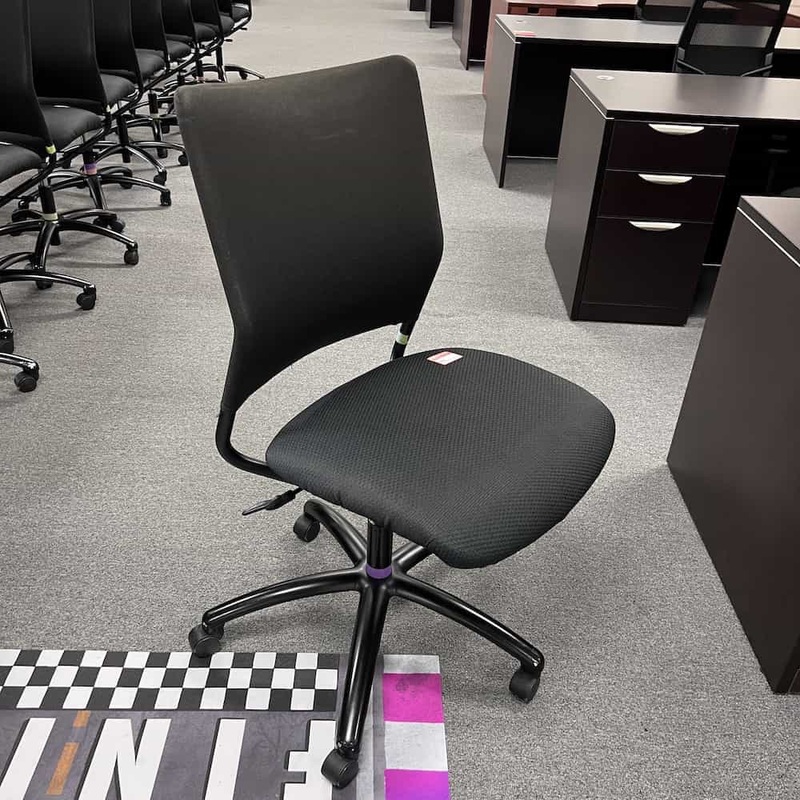 Hon Alaris 4241 Dark Grey Armless Chair Office Furniture Liquidations