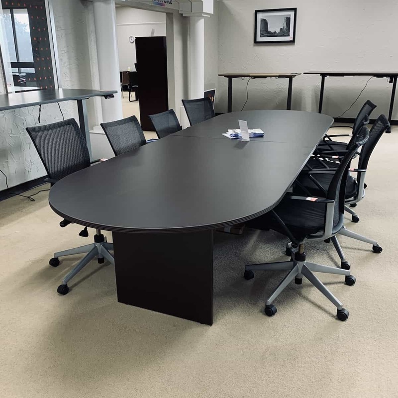 New – 10 Ft Racetrack Laminate Conference Table, Various Colors Office Furniture Liquidations