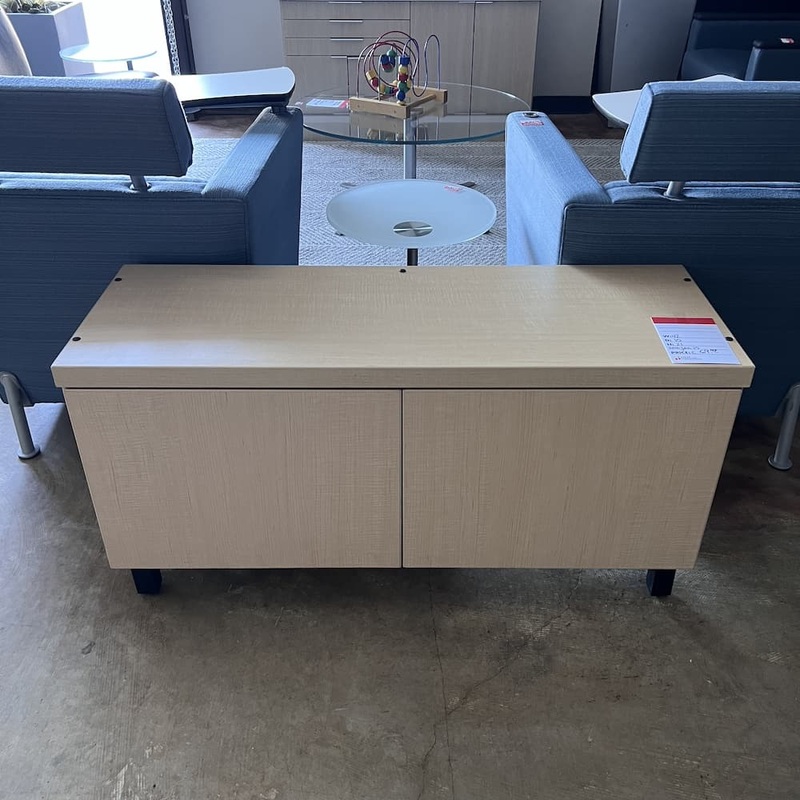 42″ x 15″ Maple Laminate Console Credenza Storage Cabinet Office Furniture Liquidations