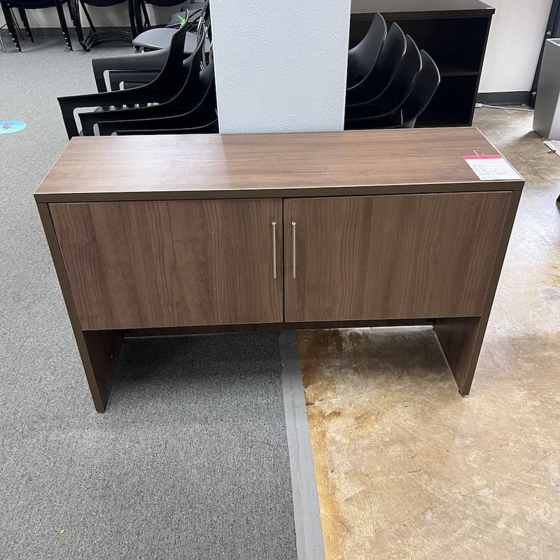 47″ x 15″ Walnut Laminate 2 Door Credenza Console Office Furniture Liquidations